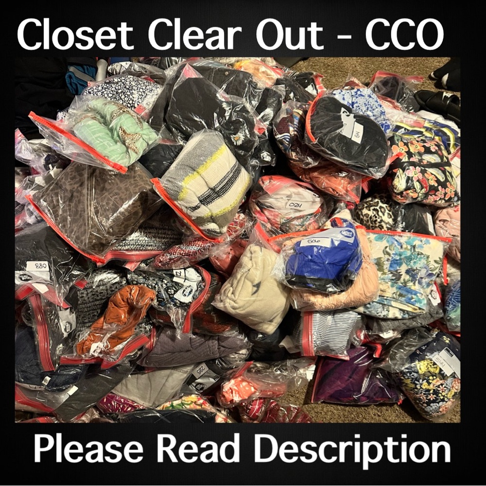 Closest Clear Out - CCO FRIDAY’s and SUNDAY’s ONLY